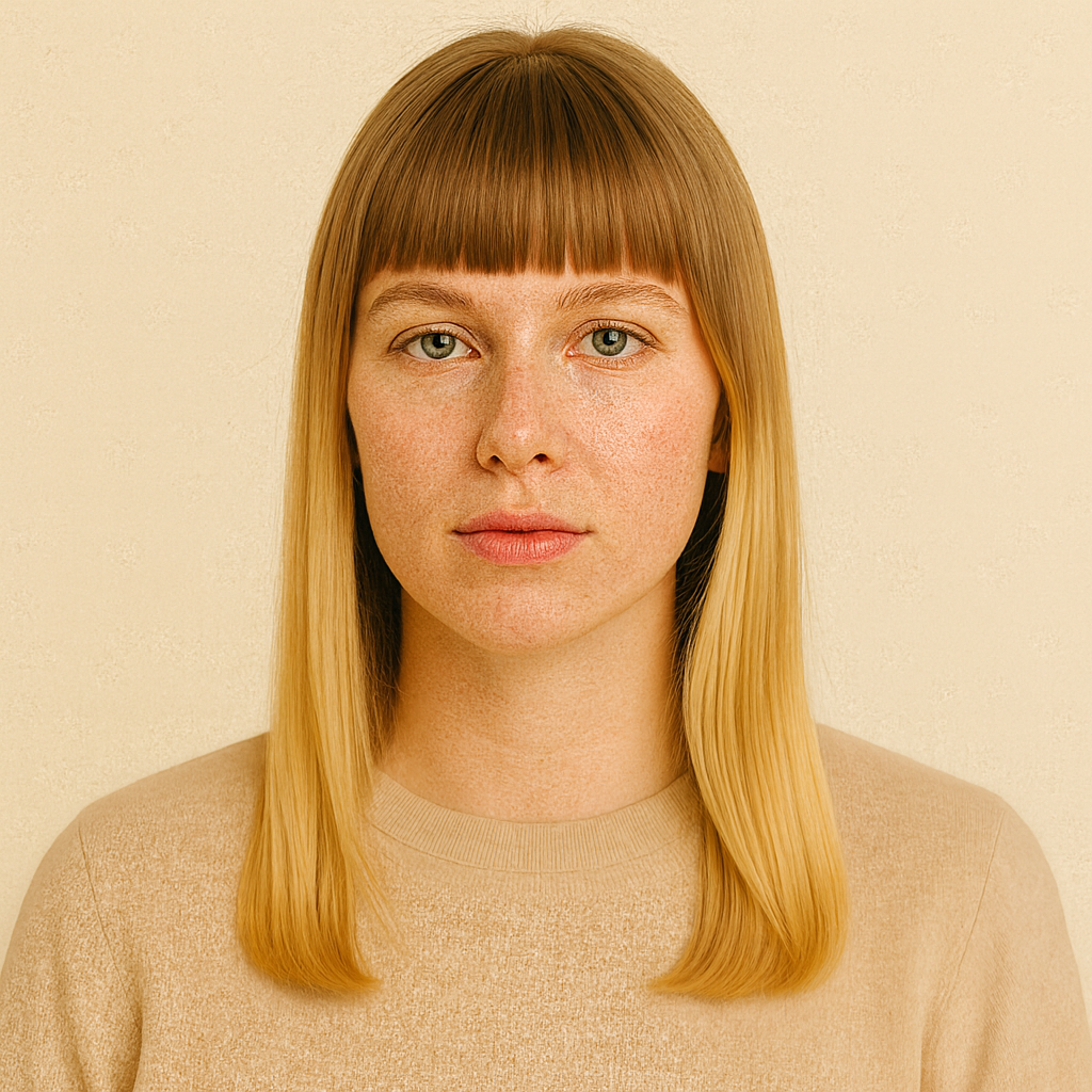 With bangs